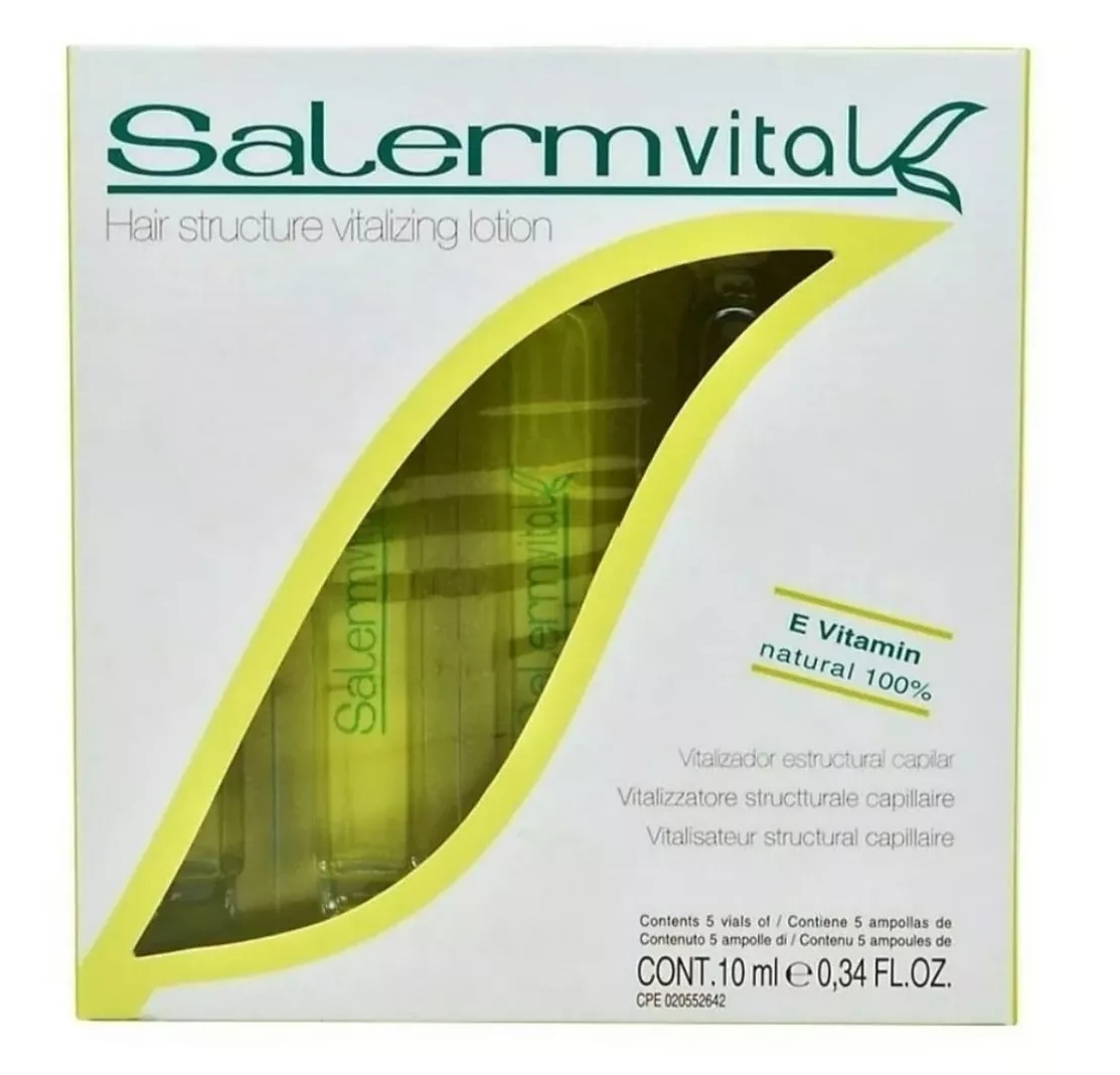 Salerm Vital Vitalizador Estructura Capilar Vitamina E 5x10ml - Image 2